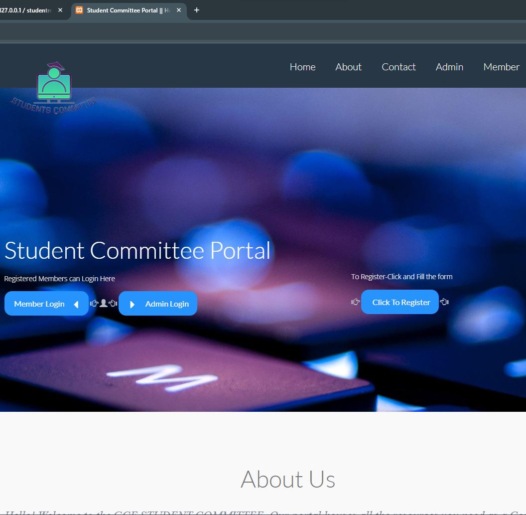 Student Committee Web Portal